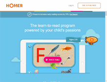 Tablet Screenshot of learnwithhomer.com